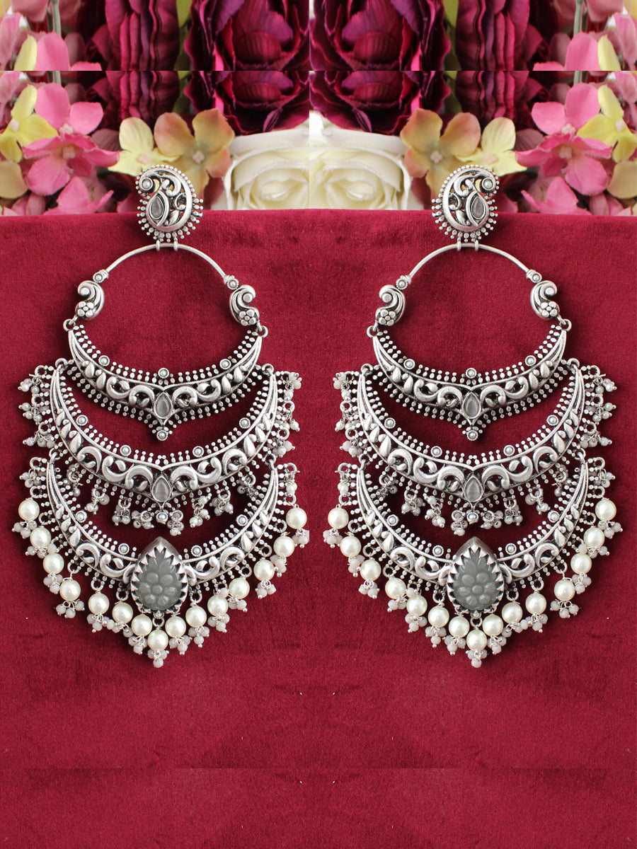 Vishali Earrings-Grey