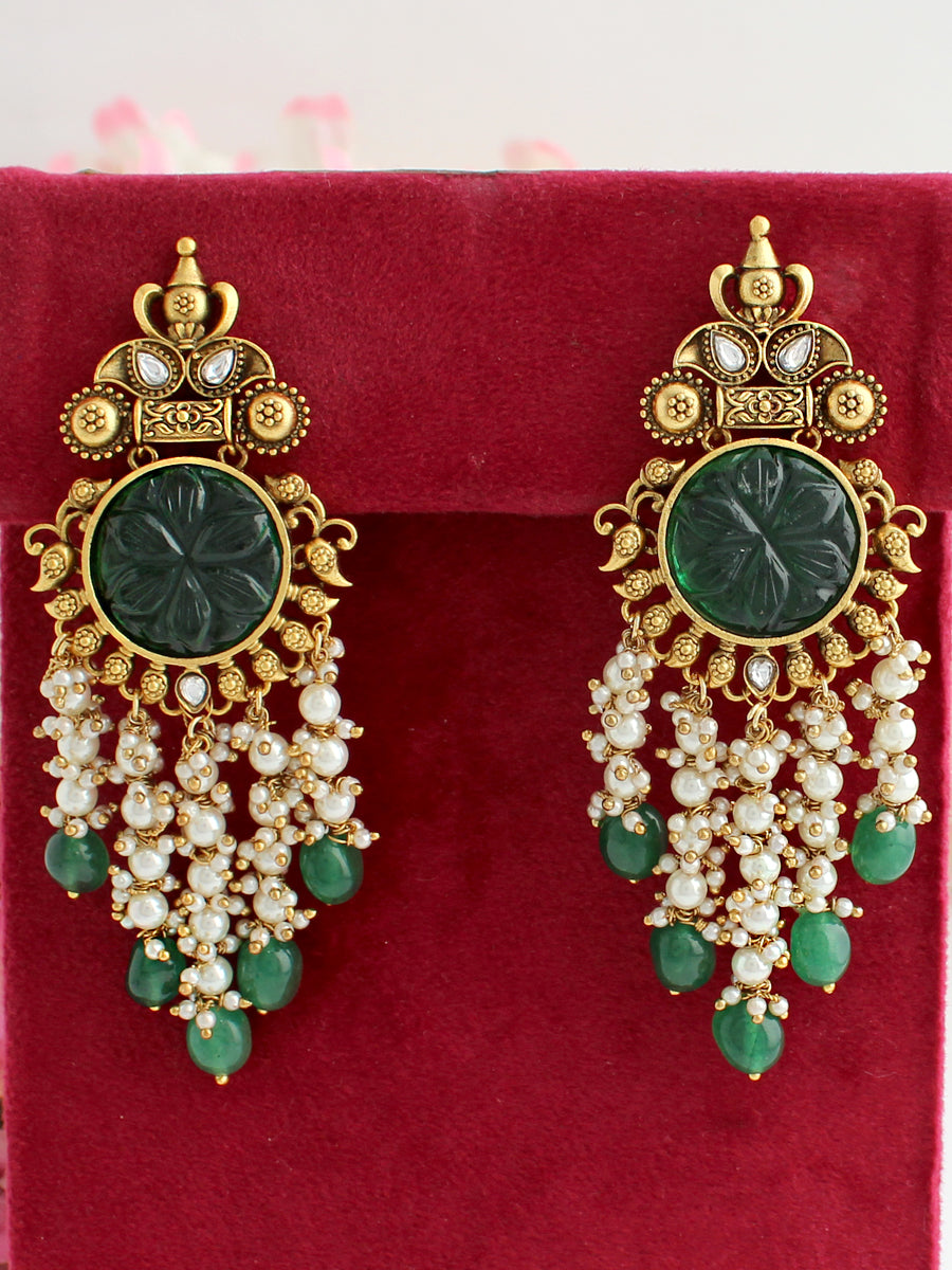 Mauni Earrings-Green