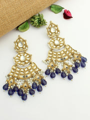 Sanjita Kundan Long Earrings