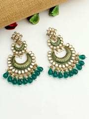 Isha Kundan Long Earrings