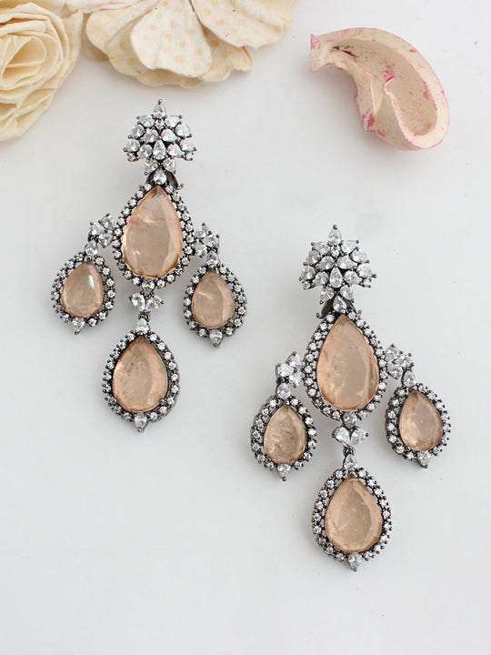 L.A Earrings-Peach