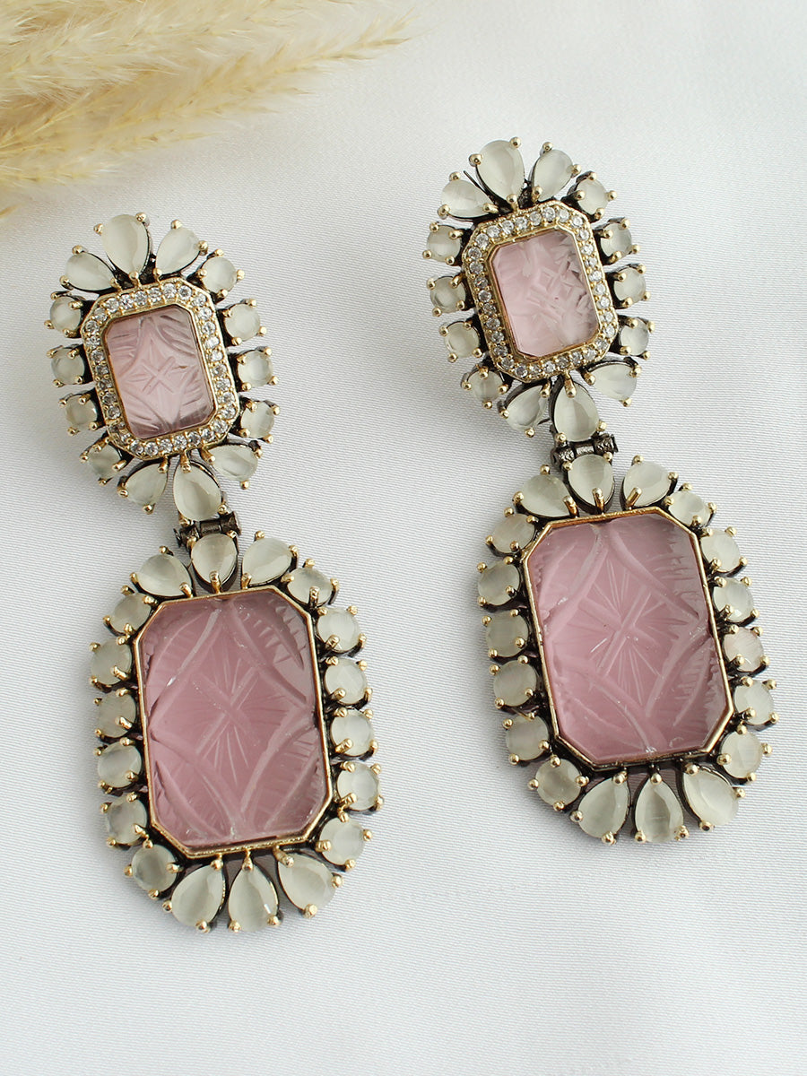 Evanshi Earrings-Pastel Pink