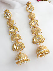 Sabhyta Jhumka Earrings  - Ivory