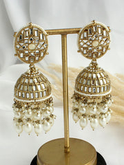 Chetna Jhumki Earrings-IVORY