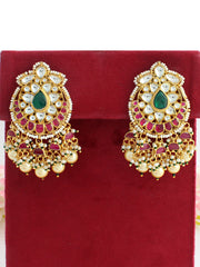 Multan Earrings-Pink/Green