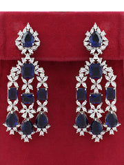 Russia Long Earrings-Blue