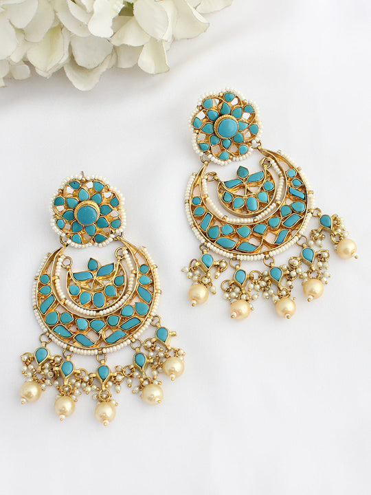 Medha Earrings-Turquoise