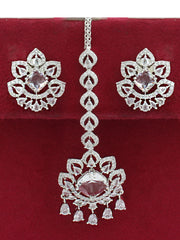 Richa Earrings & Tikka-Silver