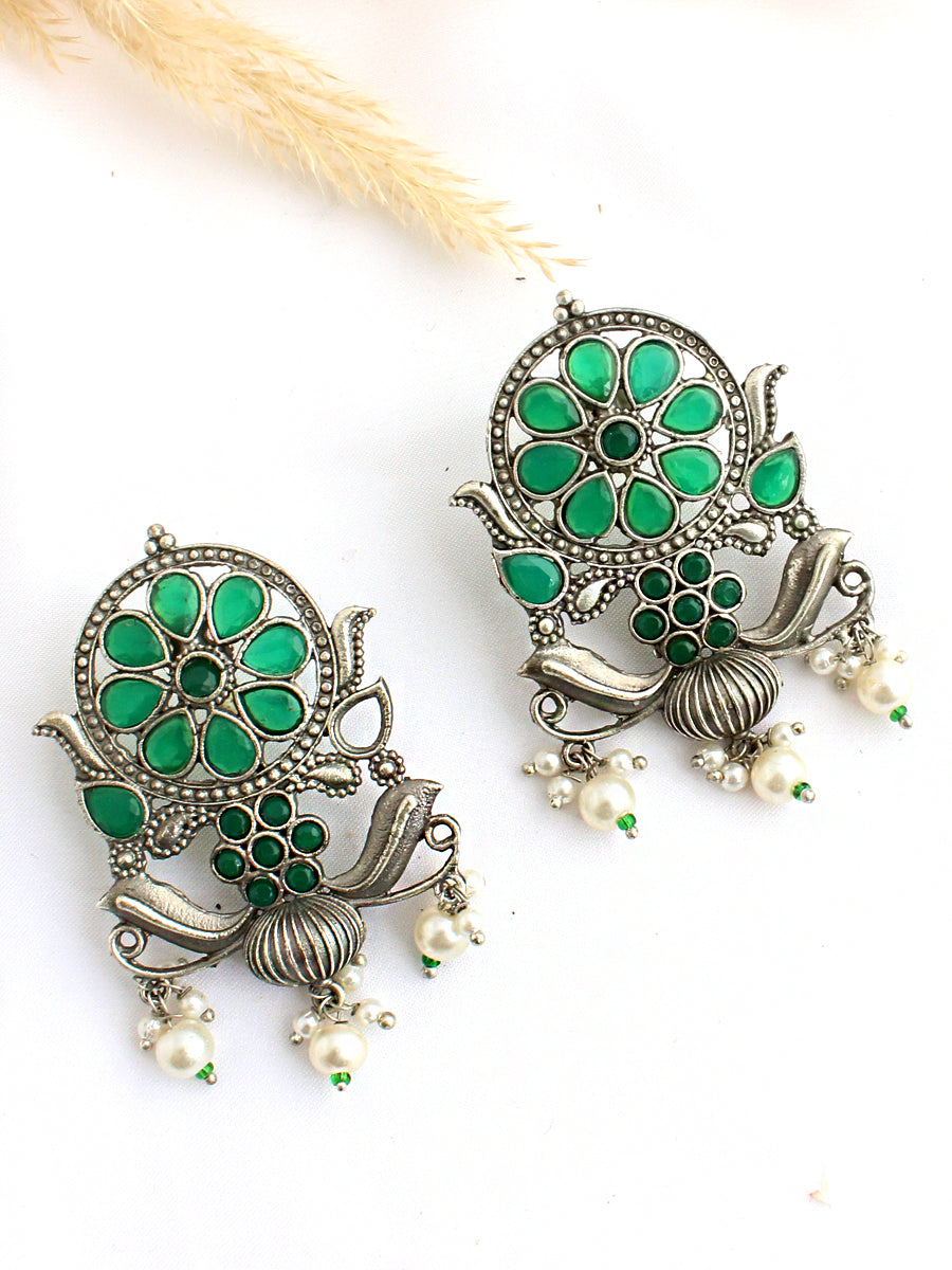 Itisha Earrings-Green