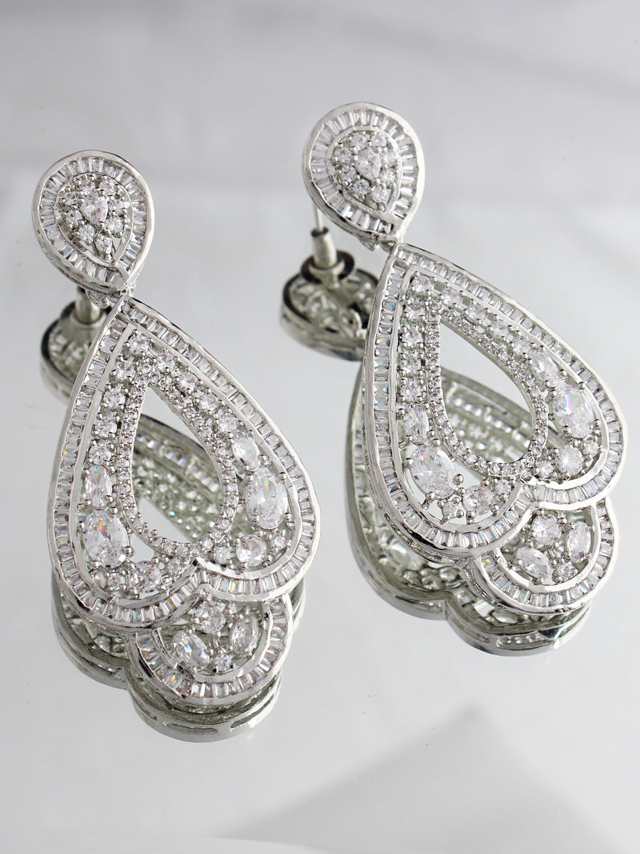 Gianna Earrings-Silver