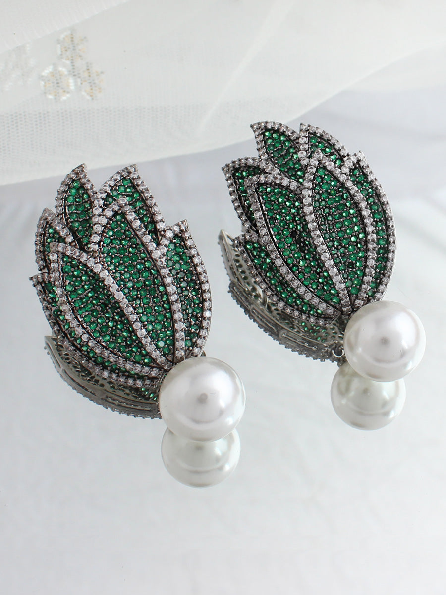 Sofia Earrings-Green