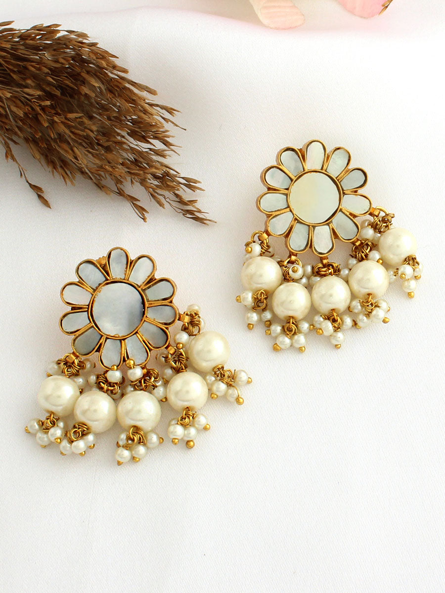 Rimaya Earrings-Ivory