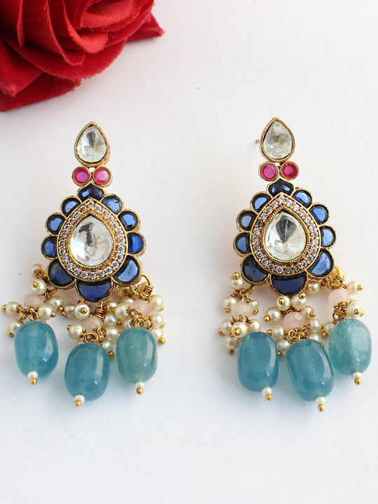 Garvita Earrings-Blue