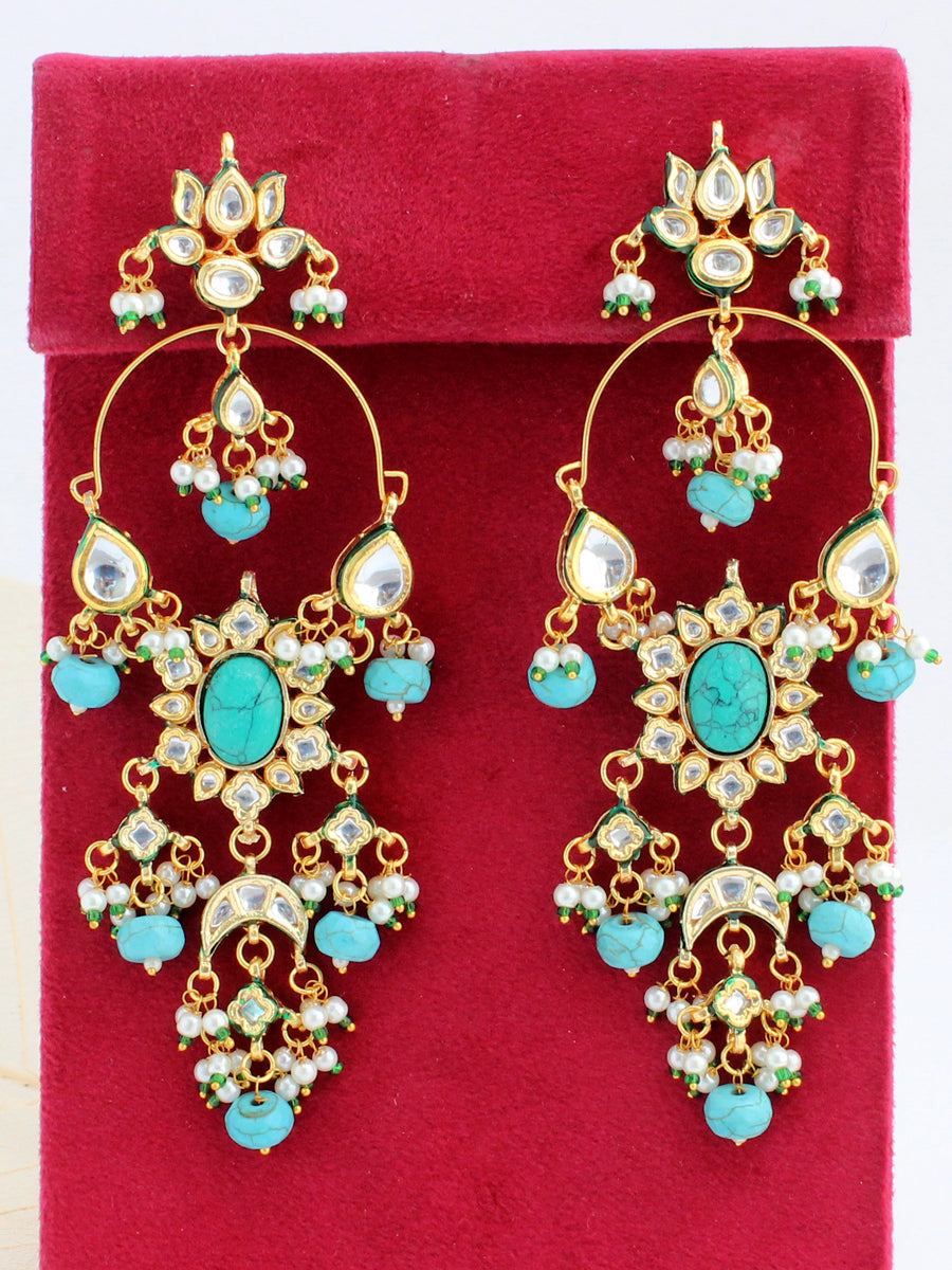 Heer Earrings-Turquoise