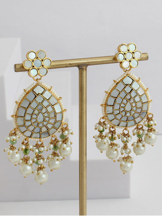 Shikha Earrings-Ivory