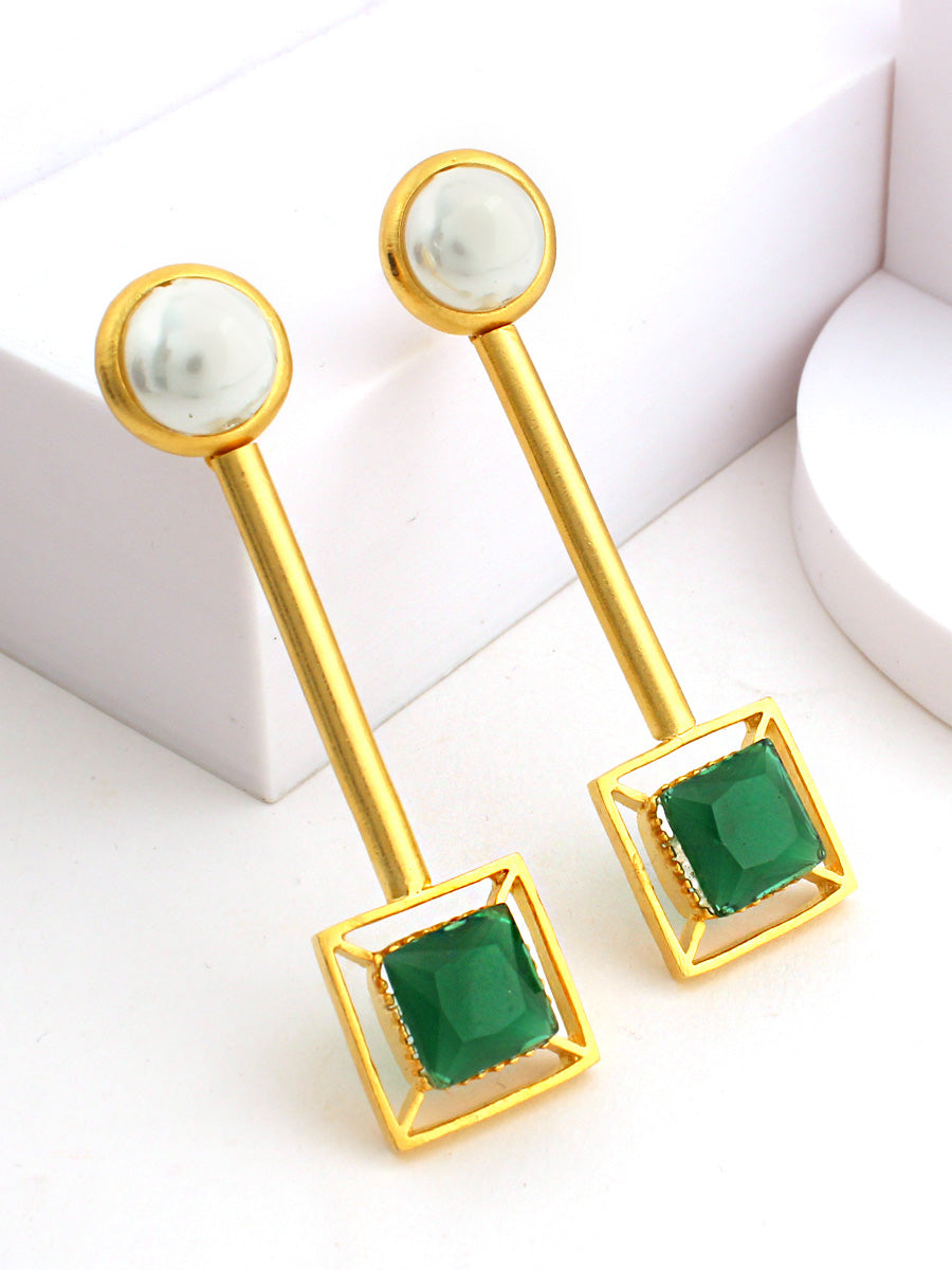 Emily Earrings-Green