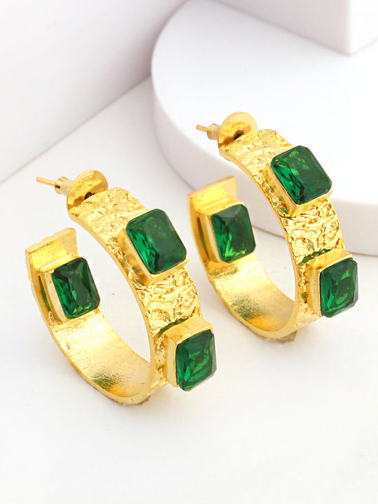 Rochelle Earrings-Green