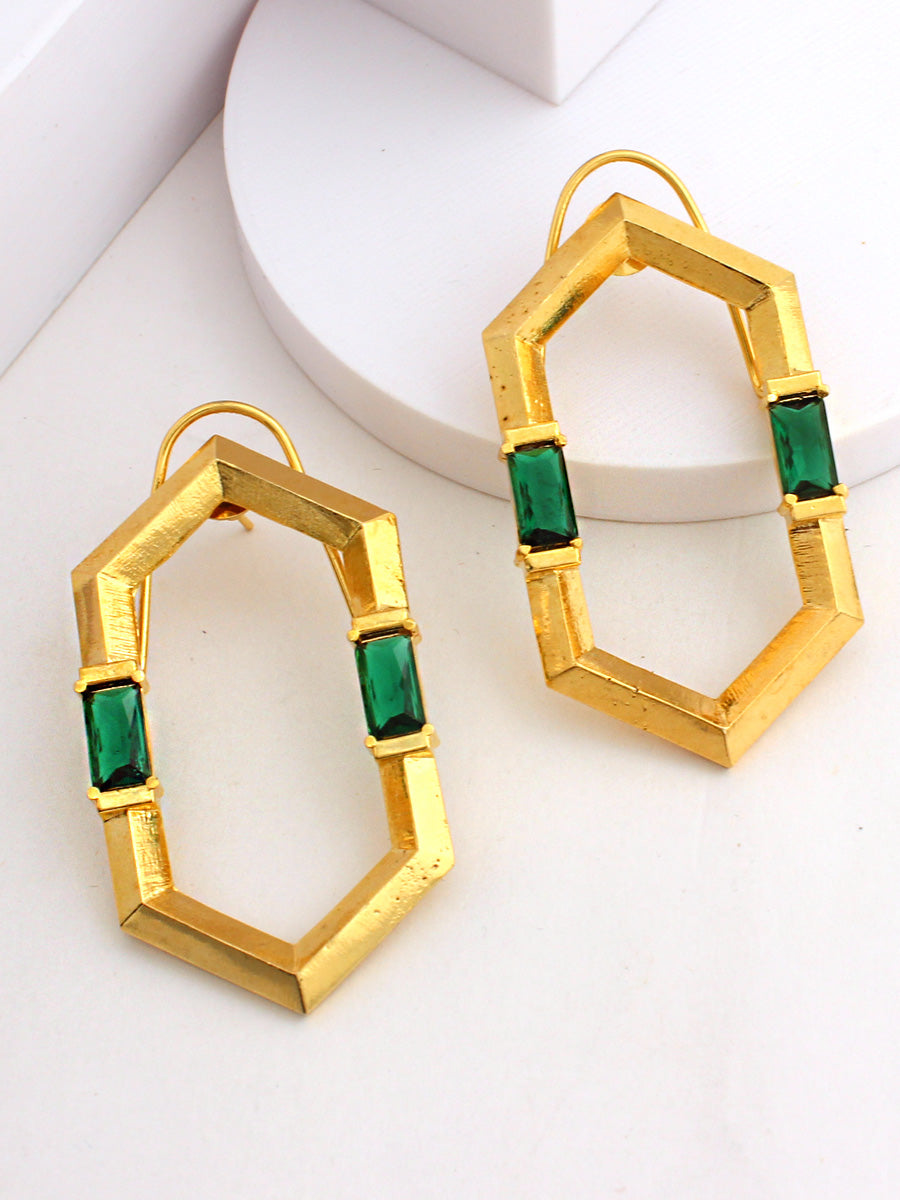 Eva Earrings-Green