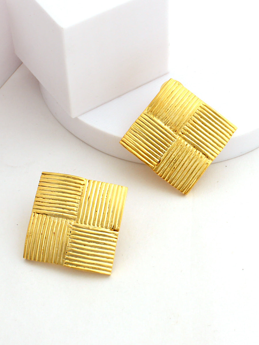 Ariana Stud Earrings-Gold