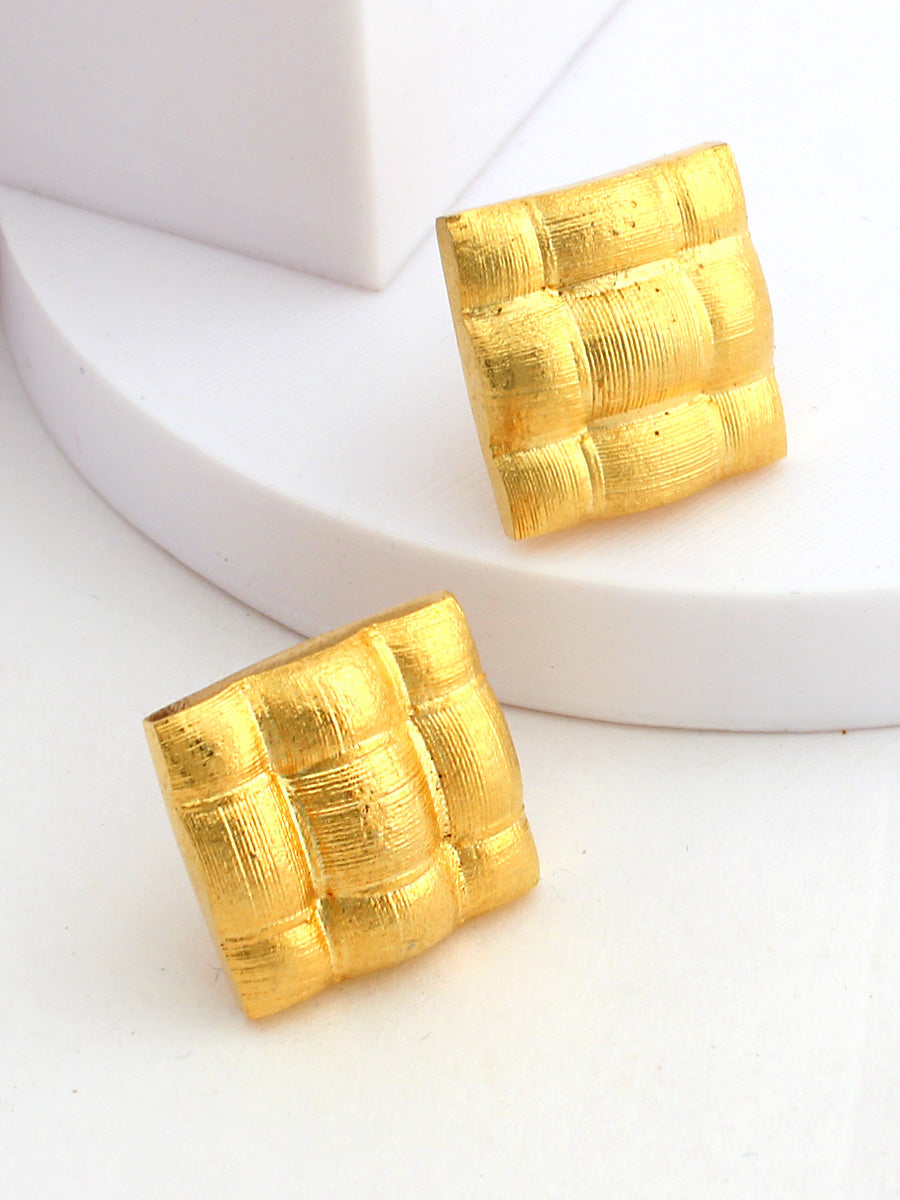 Miranda Stud Earrings-Gold