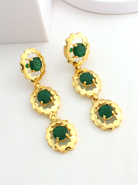 Erica Earrings-Green