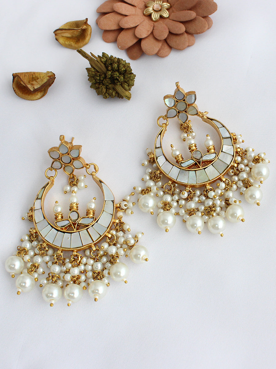 Mirika Chandbali Earrings  - Lvory