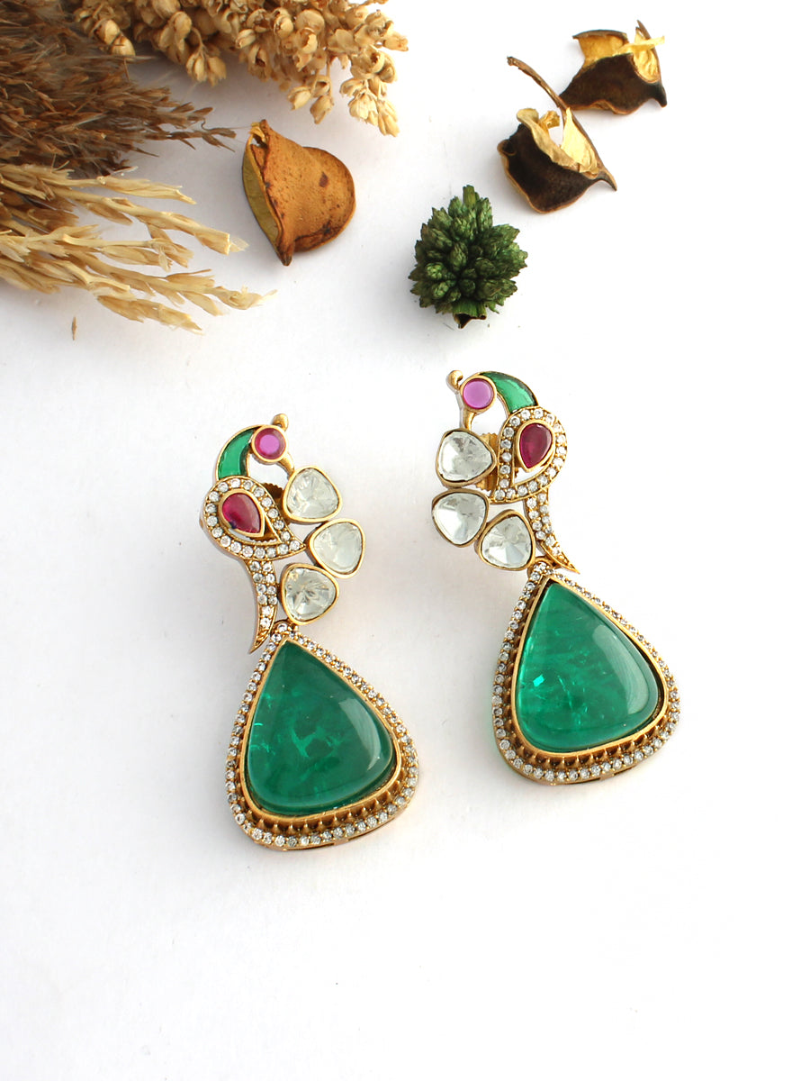 Mayuri Earrings-Green