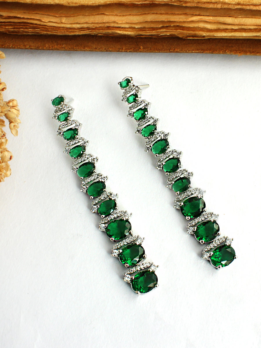 Emilia Earrings-Green