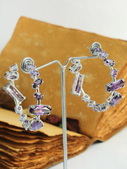 Tamara Earrings-Purple