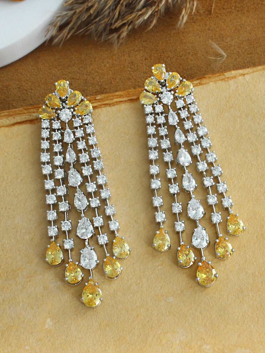 Ayesha Earrings-Yellow