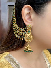 Aadhya Earrings With Ear Chain