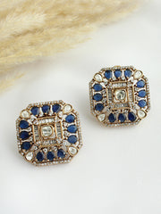 Udvi Stud Earrings-Blue