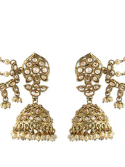 Netra Jhumki Earrings With Ear Chain