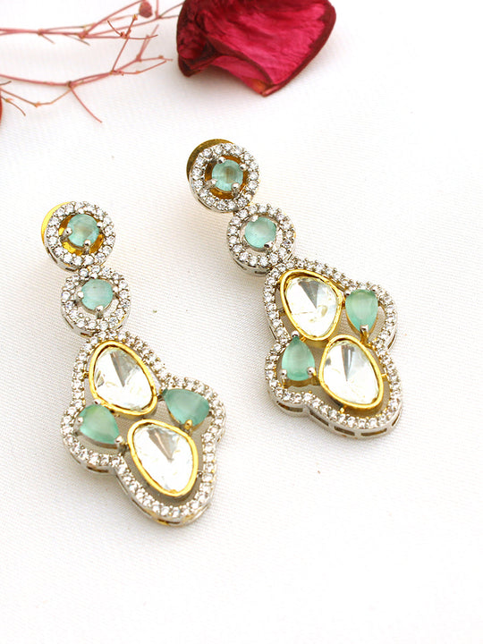 Rishika Earrings-Mint Green