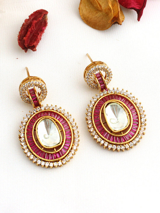 Tara Earrings-Hot Pink