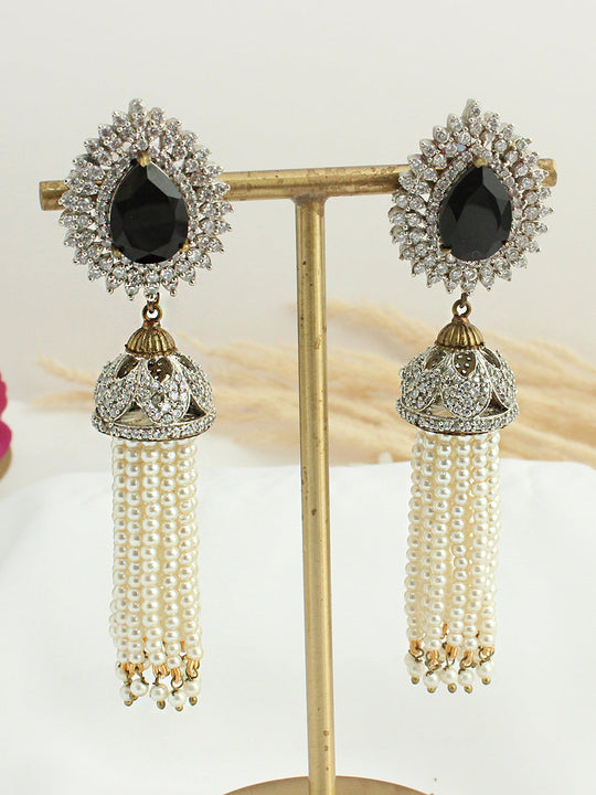 Anima Earrings - Black/ White