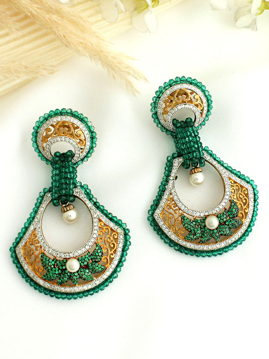 Jaya Earrings - Green