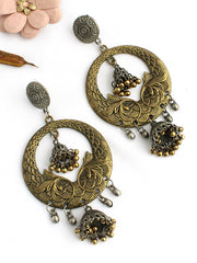 Urvashi Jhumki Earrings-Metallic