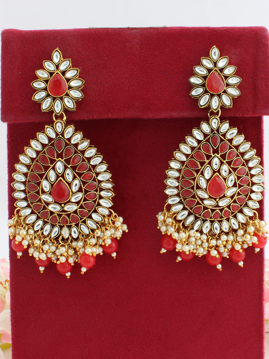 Saba Earrings-Red