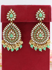 Saba Earrings-Mint Green