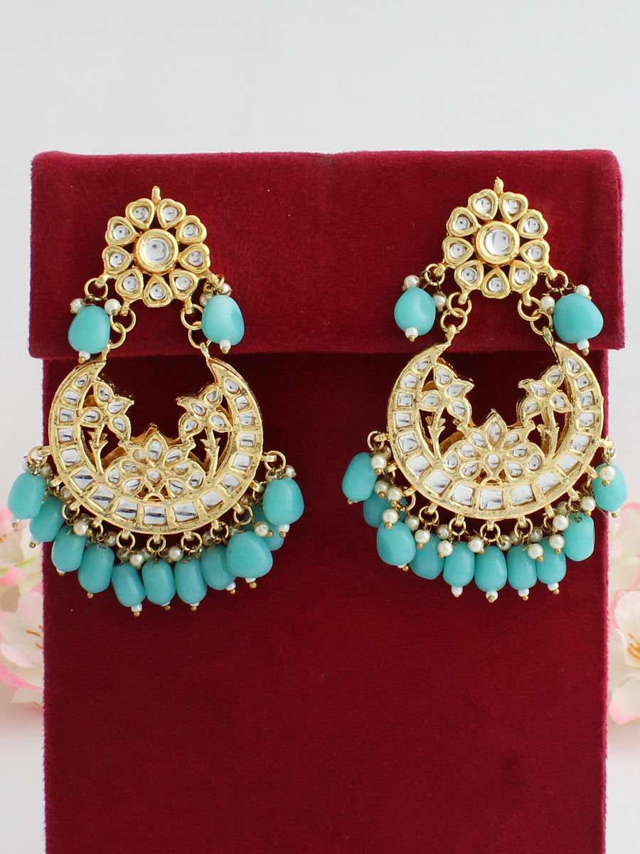 Shumaira Earrings-Aqua