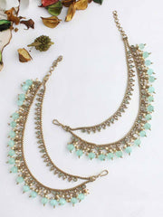 Sana Ear Chain-Mint green