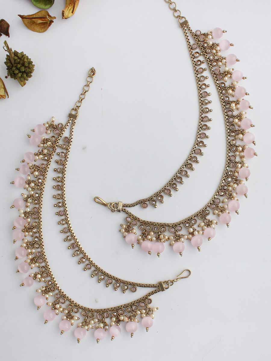 Sana Ear Chain-Pastel Pink