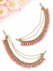 Minal Ear Chain-Pastel Pink