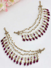 Suhair Ear Chain-Purple