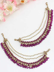 Minal Ear Chain-Purple