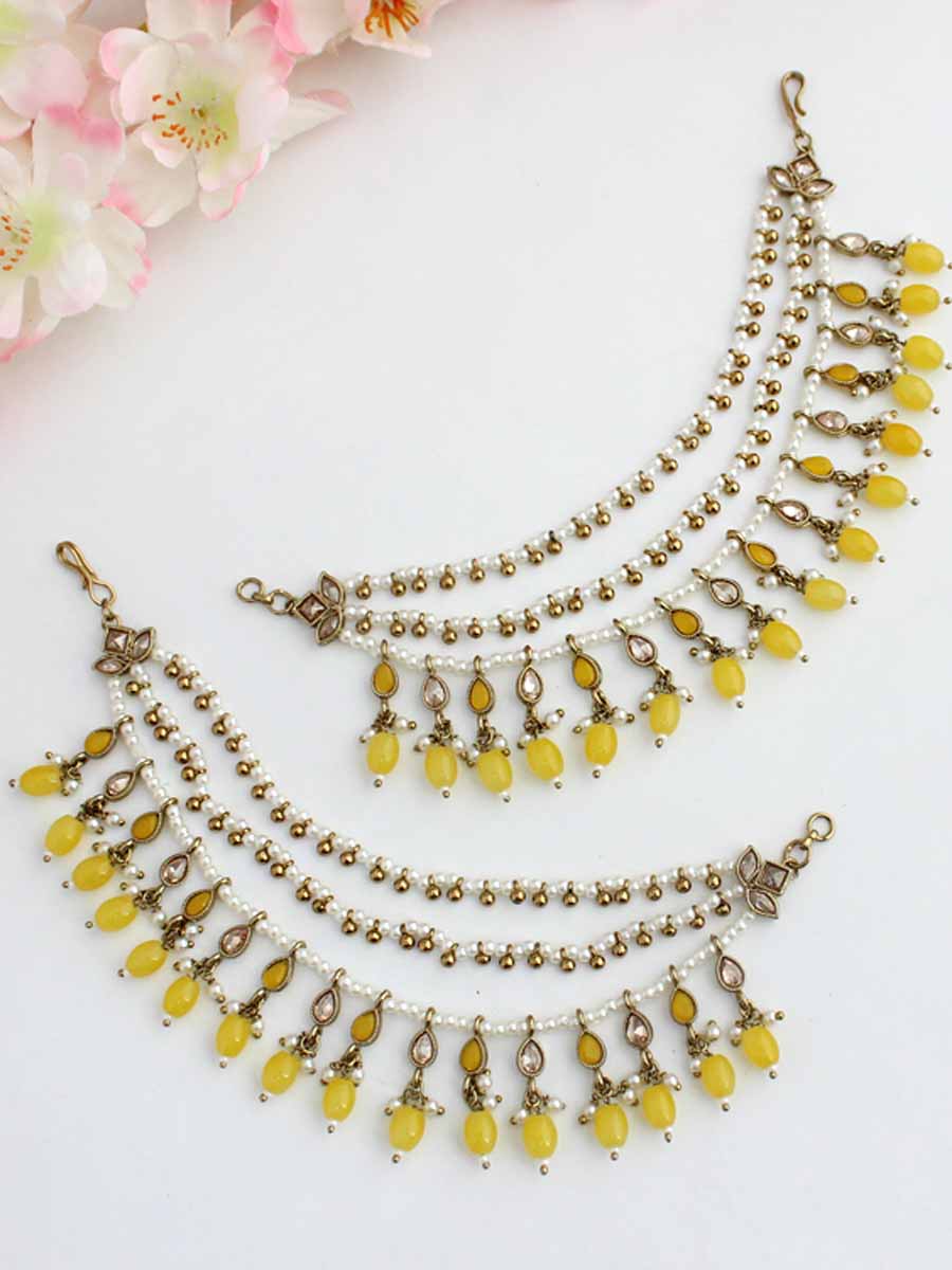 Suhair Ear Chain-Yellow