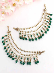 Suhair Ear Chain-Green