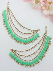 Aisha Ear Chain-Mint Green