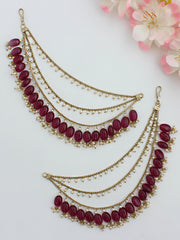 Aisha Ear Chain-Purple